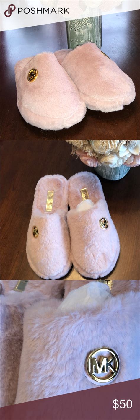 michael kors fuzzy slippers|michael kors slippers clearance.